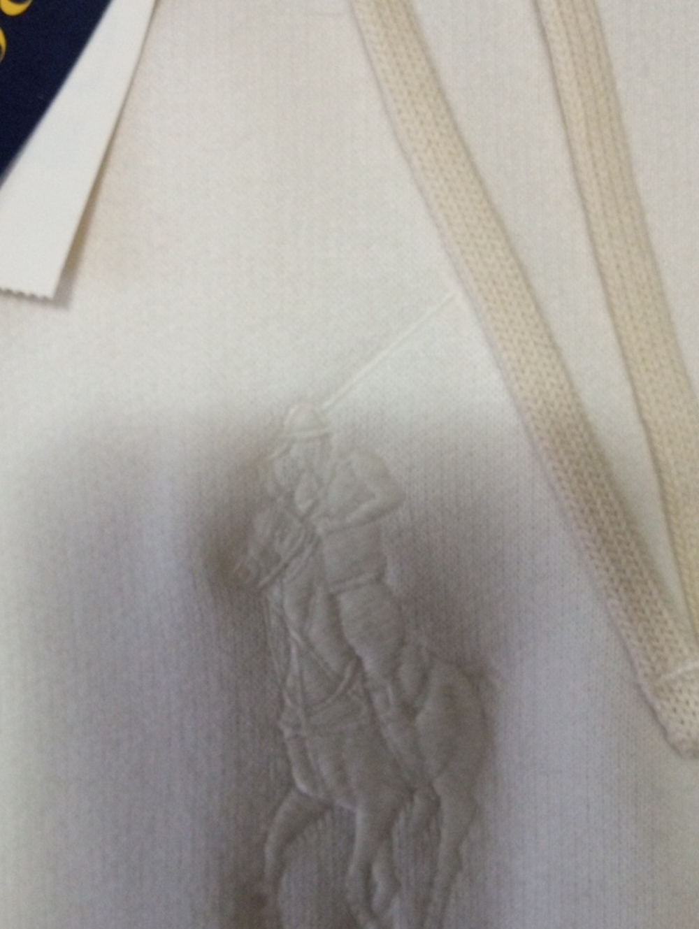 Nwt Polo By Ralph Lauren Cream Fleece Xxl Hoodie With Big Pony Embroidered Front
